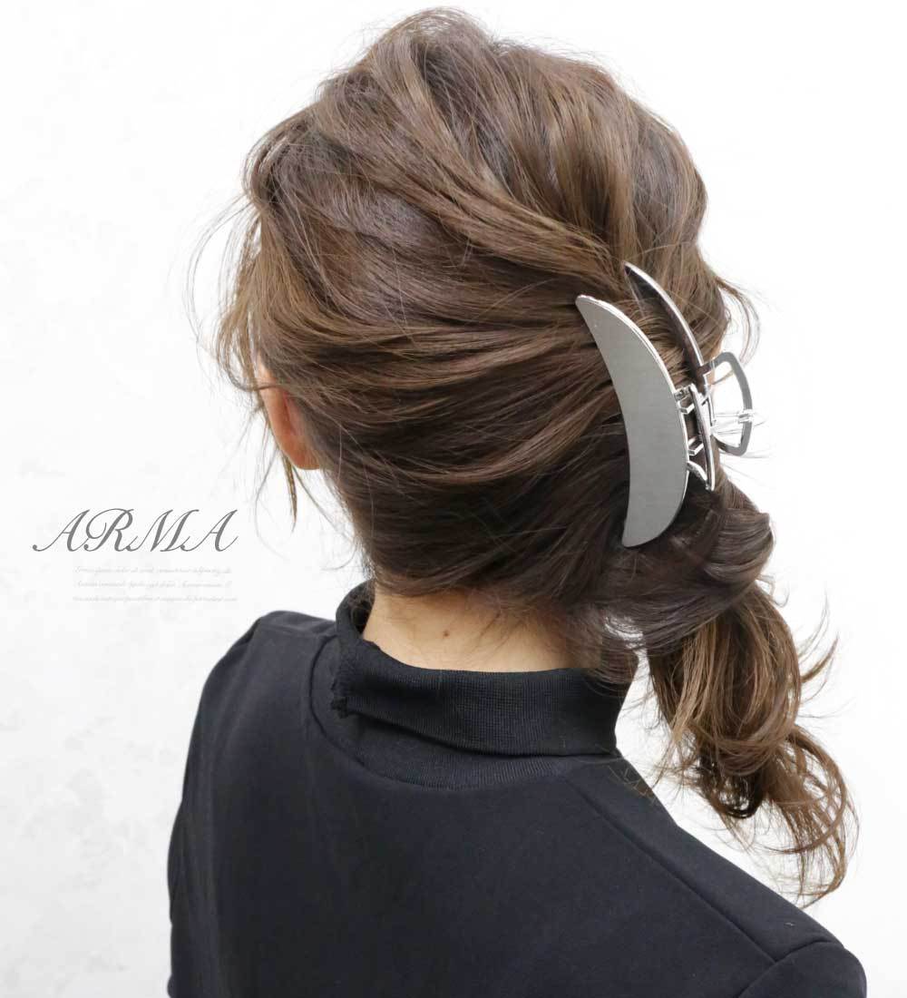 リトルムーン バンスクリップ ヘアクリップ メタル ヘアライン