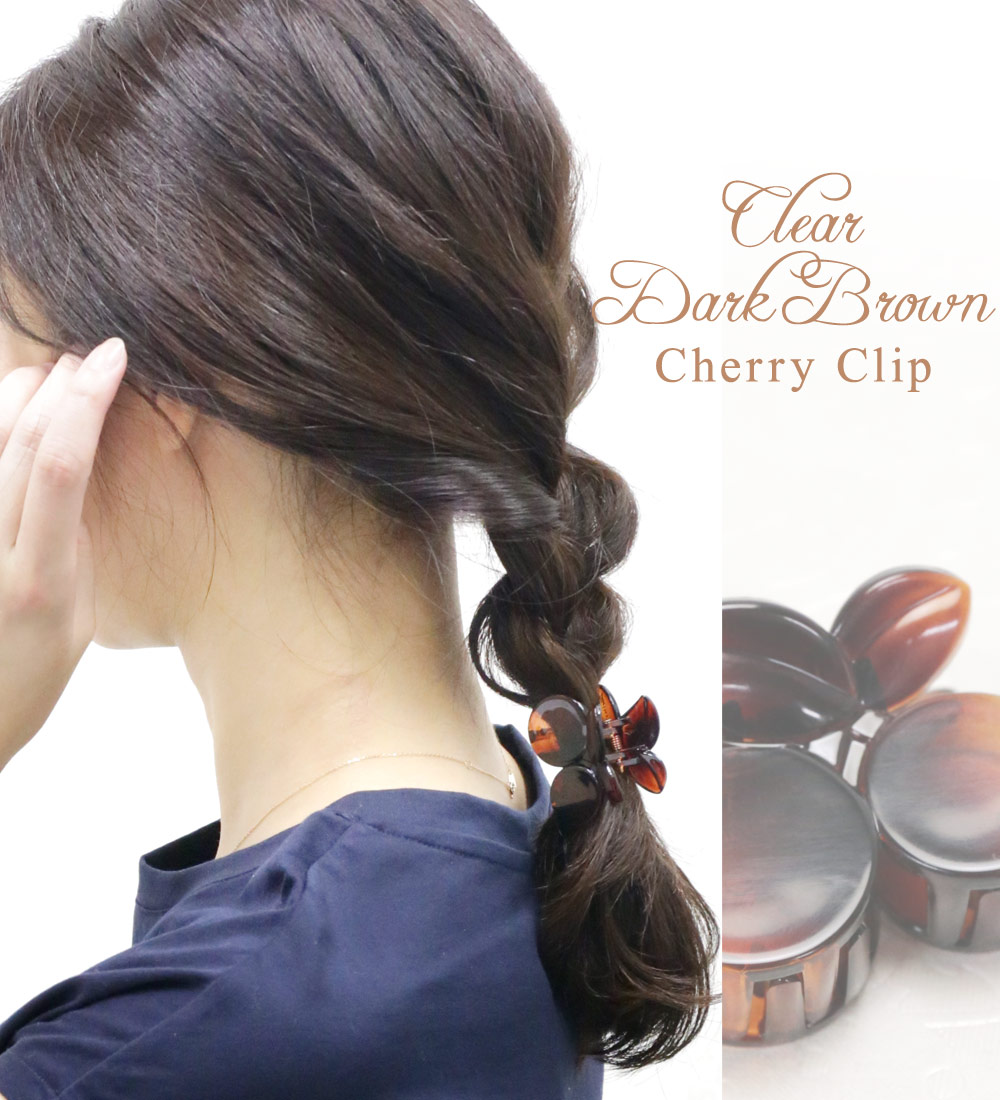 リトルムーン（Littlemoon） バンスクリップ ヘアクリップ さくらんぼ