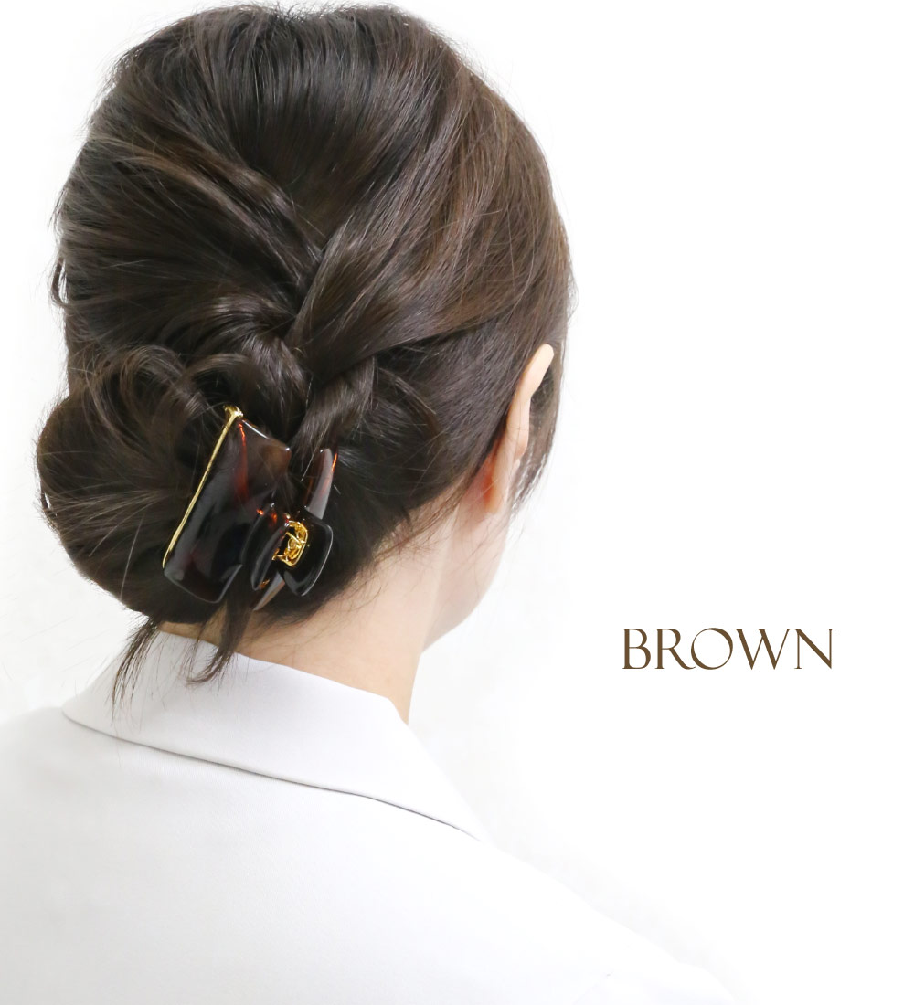 リトルムーン（Littlemoon） ヘアクリップ ゴールド うる艶 仕事