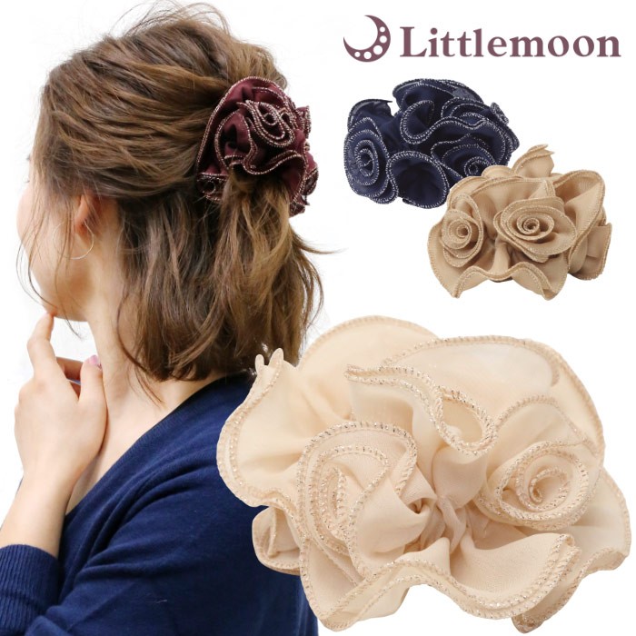 ラパフェ 薔薇のヘアアクセサリー Amazon | FASELE ヘアゴム 髪ゴム 華やか 薔薇の花 立体花 髪