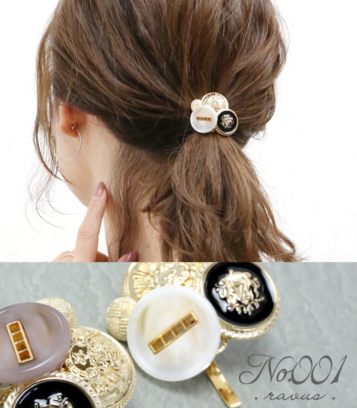 リトルムーン（Littlemoon） ヘアカフス ヘアゴム フック ゴールド