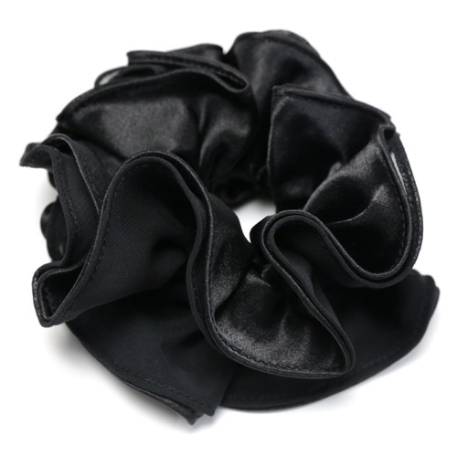 リトルムーン（Littlemoon） シュシュ サテン オーガンジー レース 黒