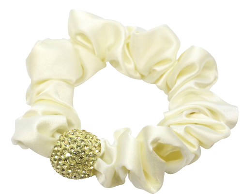 リトルムーン（Littlemoon） シュシュ クリスタル ボール サテン