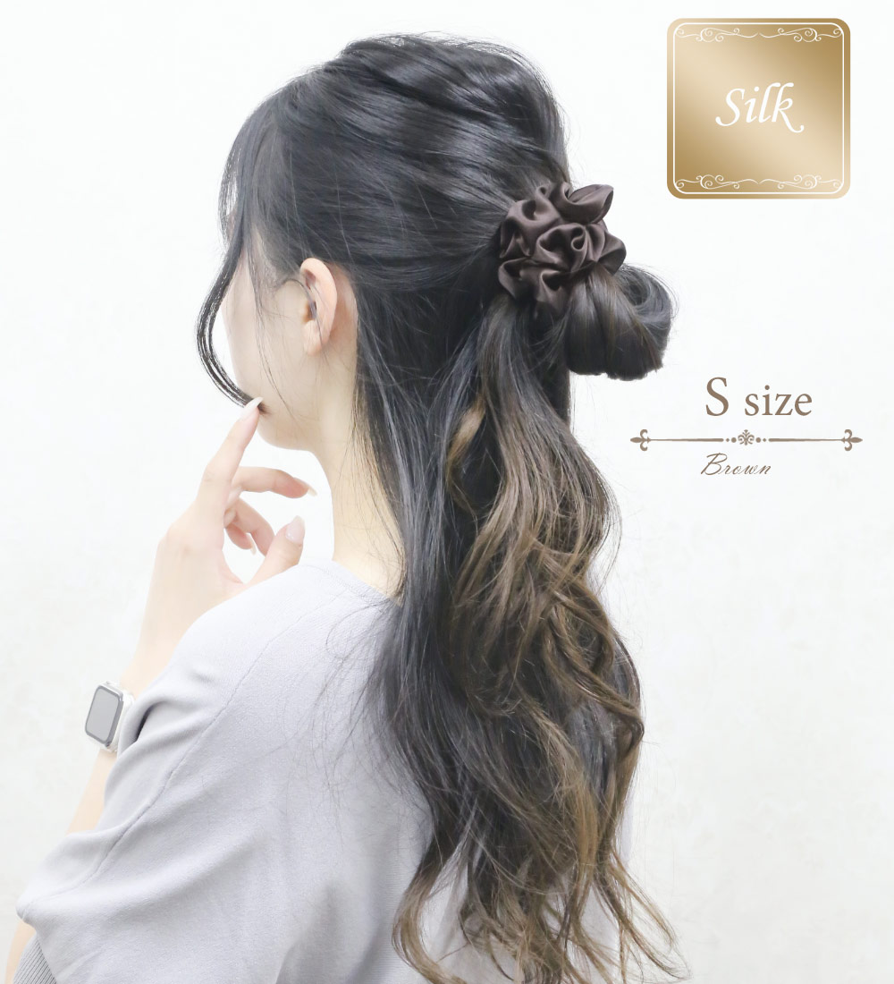 AZUR シルクシュシュ ヘアゴム 楽天市場】シュシュ ヘアゴム シルク