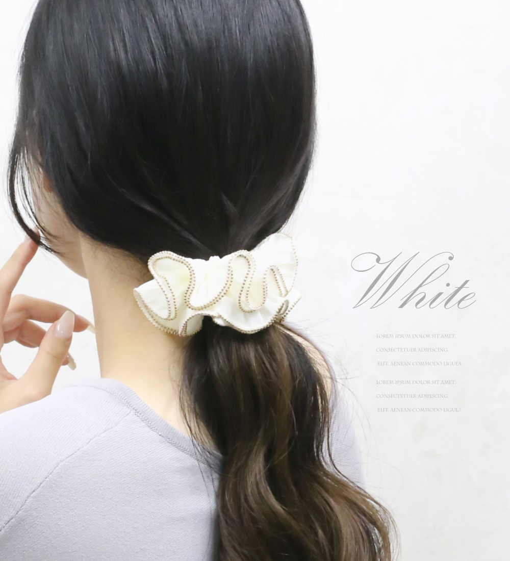 リトルムーン（Littlemoon） シュシュ プリーツ 小さめ 小ぶり ミニ