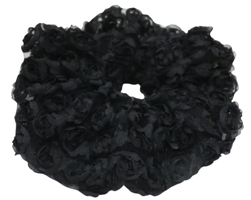 デュナトス［シュシュ 透け感 自然 ヘアアクセ  ビッグシュシュ シンプル レース 上品 白 黒 おしゃれ 追跡メール便対応］ | リトルムーン | 04