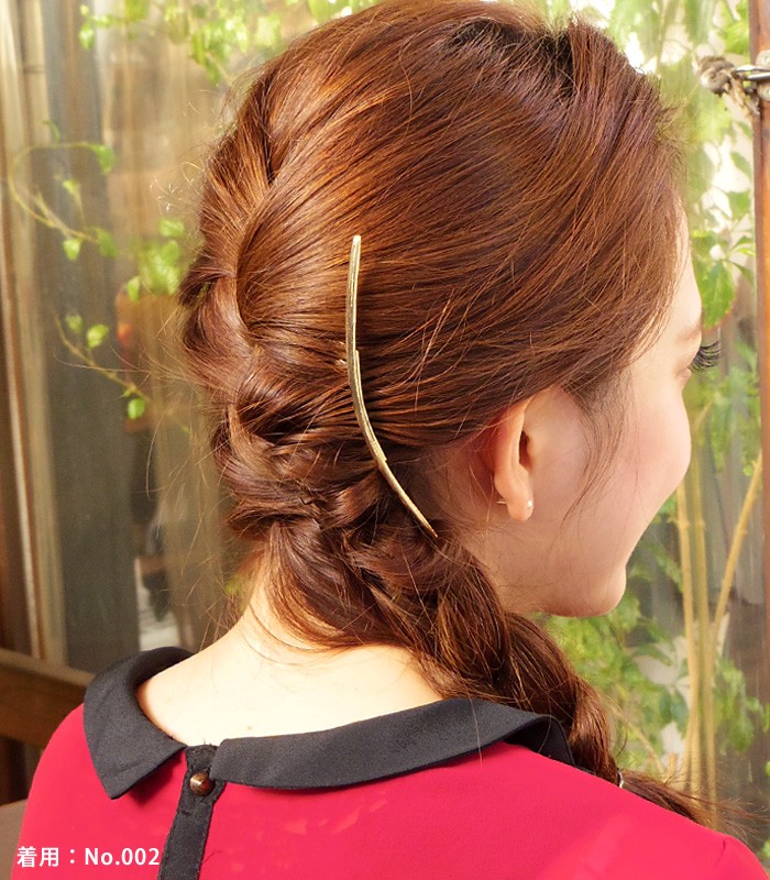 クレセントコーム ゴールド 三日月 コーム ヘアアクセサリー ヘアピン