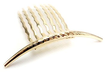 プリュイ　クレセントコーム ゴールド コーム型 ヘアアクセサリー リトルムーン クレセントコーム ゴールド コーム 三日月 小さめ