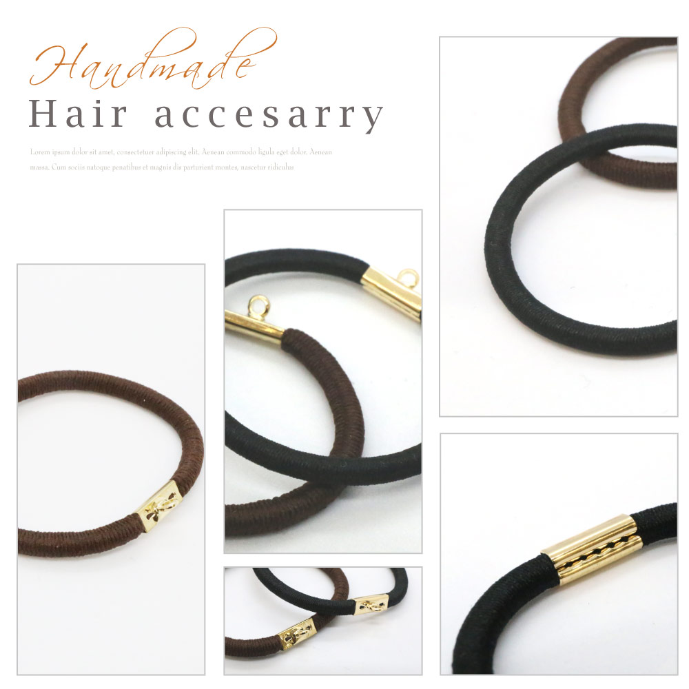 リトルムーン（Littlemoon） ハンドメイド 資材 ヘアゴム リング付き