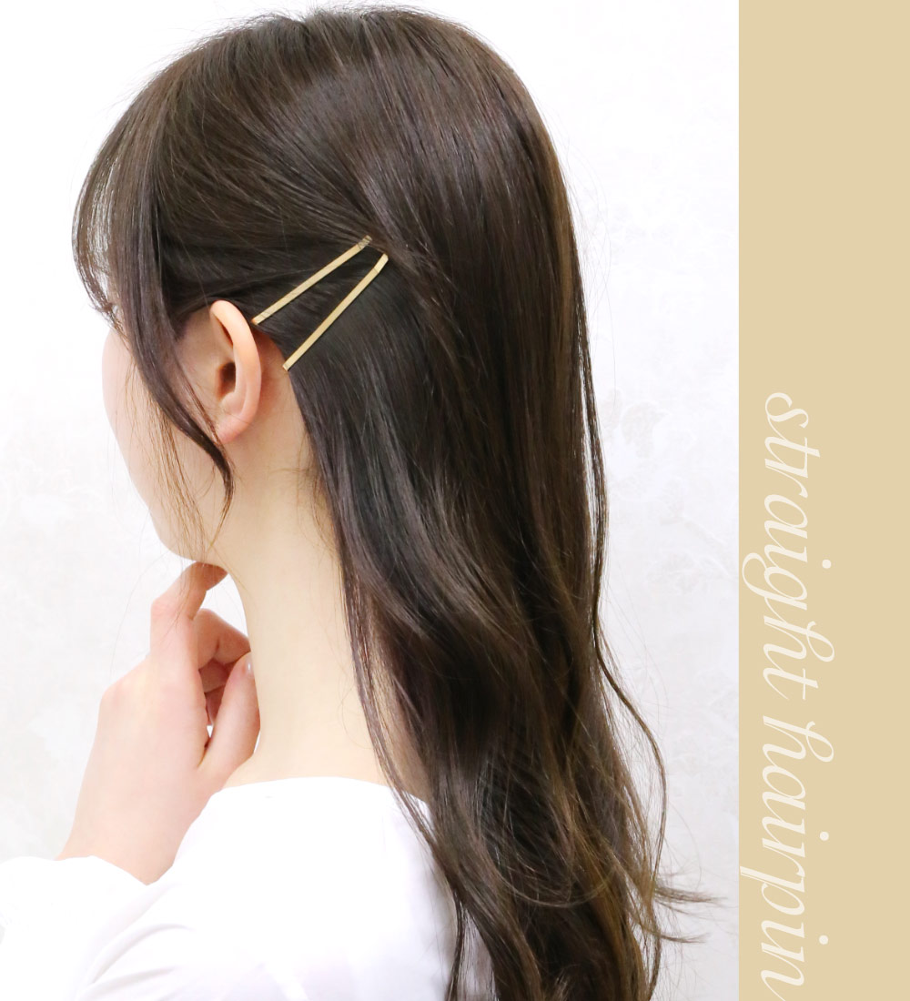 リトルムーン（Littlemoon） ヘアピン メタル ゴールド 10本セット