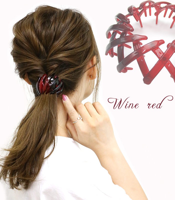 リトルムーン バンスクリップ ヘアクリップ 革命クリップ ヘア