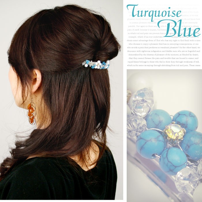 みんしゃん専用♡天然石バレッタ Flower havlb104svimg1.jpg