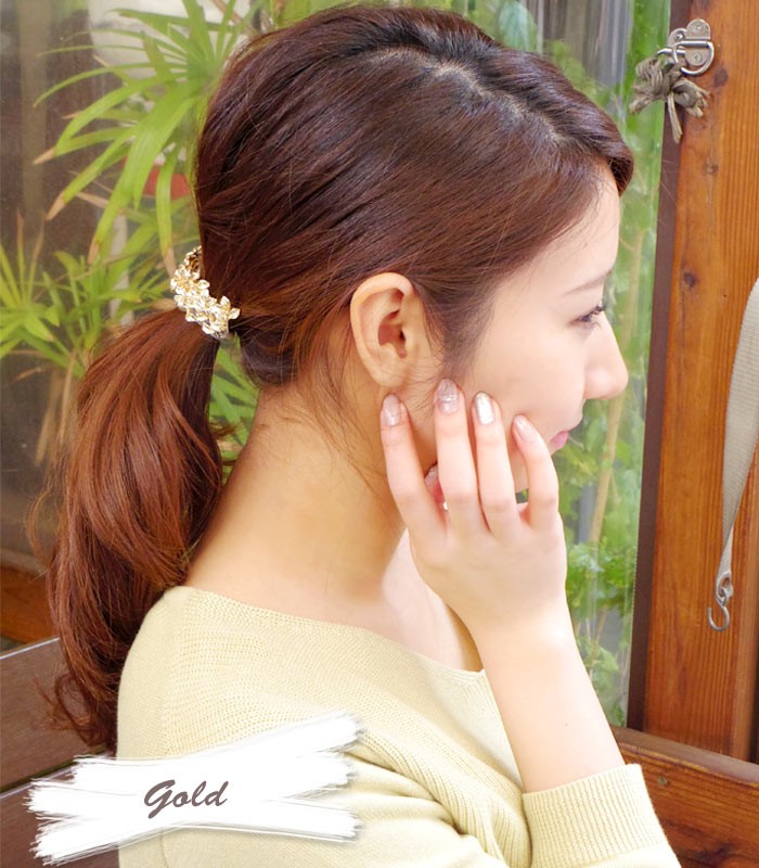 リトルムーン バレッタ ヘアアクセサリー ゴールド リーフ 結婚