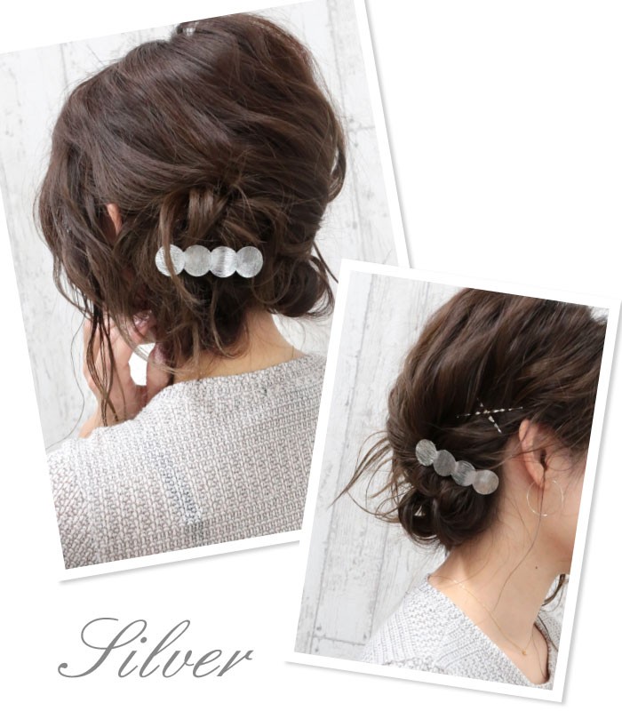 リトルムーン（Littlemoon） バレッタヘアピン ゴールド シルバー