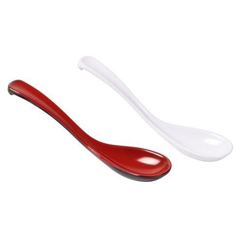 片掛け レンゲ 引っ掛け メラミン ソリ レンゲ 業務用 レンゲスプーン 引っ掛け ラーメン レンゲ （白） 【10個セット】 メラミン 業務