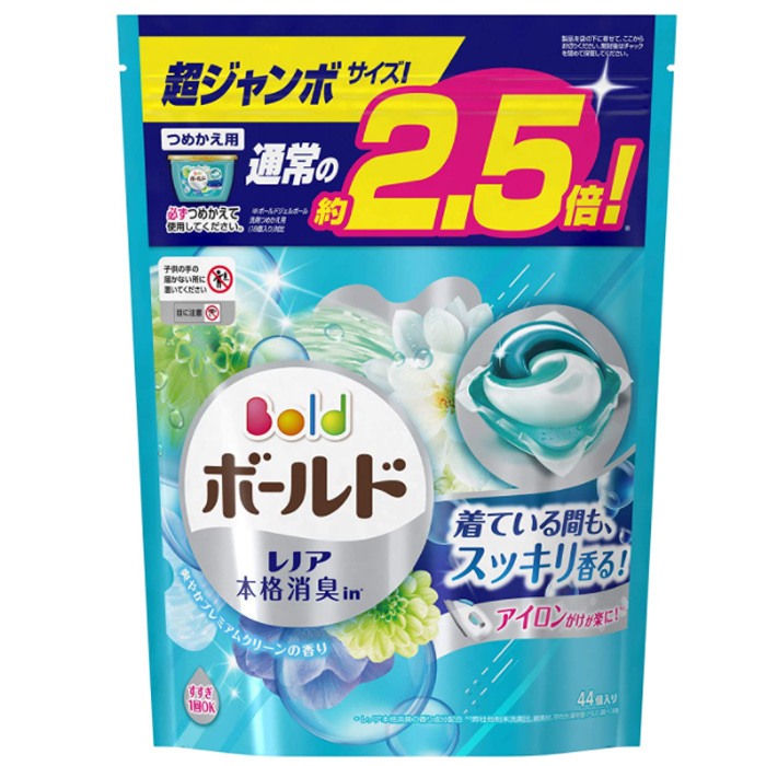 P G 1パック 60個 つめかえ ジェルボール4D ボールド 爽やかフレッシュフラワーサボンの香り 超ウルトラジャンボサイズ 毎日激安特売で  営業中です ボールド