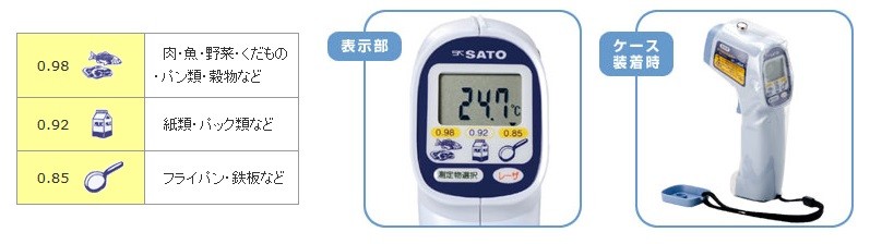 温度計 赤外線 非接触 料理用 触れずにはかれる デジタル 食品用放射