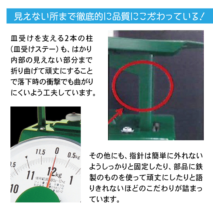 はかり 8kg 普及型 上皿はかり 検定品 SDX-8 アナログ 日本製 大和製衡