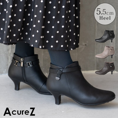 アシックス商事 アキュアーズ ブーツ レディース ショート 2way 3E 歩きやすい ファスナー 軽量 AO-10224 おしゃれ かわいい シューズ 靴 アシックス商事 アシックス アキュアーズ ブーツ レディース ショート
