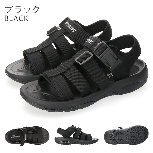 サンダース４枚セット　DP4,Pt2,L2,BW4,1stEdition DUNLOP REFINED ダンロップ スポーツサンダル メンズ 歩きやすい 疲れ