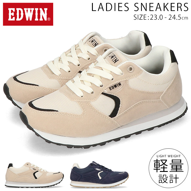 EDWIN（エドウィン） スニーカー レディース 疲れない 歩きやすい 履き