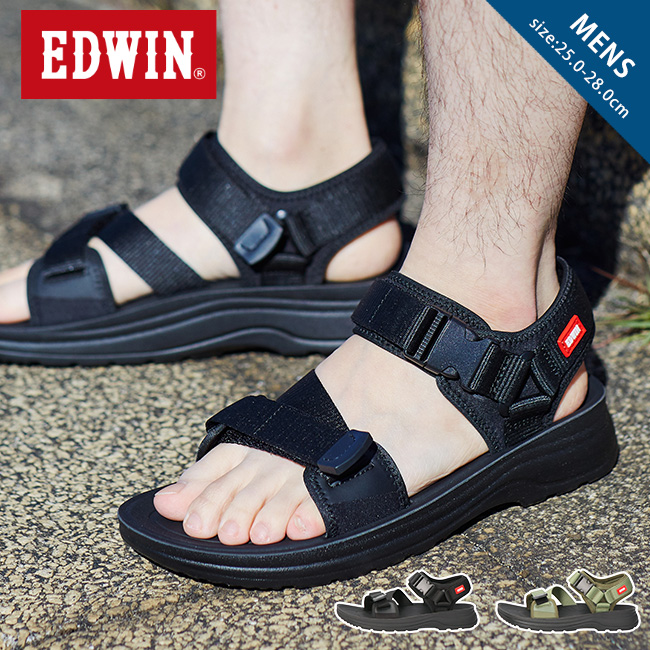 【COACH】ヘリテージハードウェアサンダル EDWIN エドウィン サンダル メンズ 歩きやすい 履きやすい 痛く