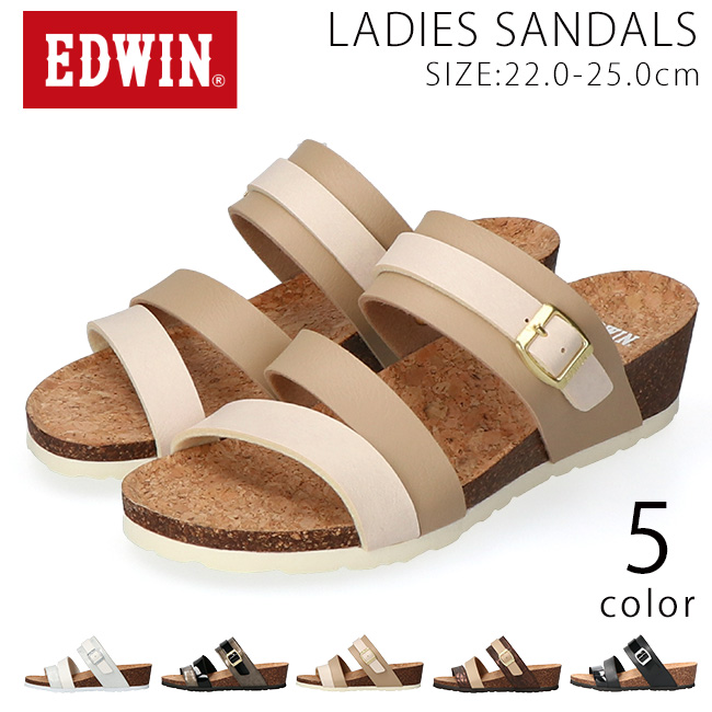 EDWIN エドウィン サンダル レディース 疲れない 歩きやすい