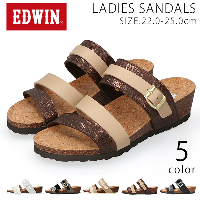 EDWIN エドウィン サンダル レディース 疲れない 歩きやすい