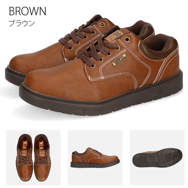 EDWIN（エドウィン） スニーカー メンズ 撥水 3E相当 歩きやすい 滑ら