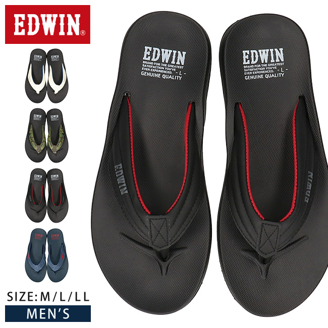 EDWIN（エドウィン） ビーチサンダル メンズ 履きやすい 歩きやすい