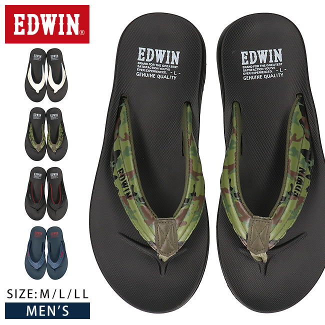 EDWIN（エドウィン） ビーチサンダル メンズ 履きやすい 歩きやすい