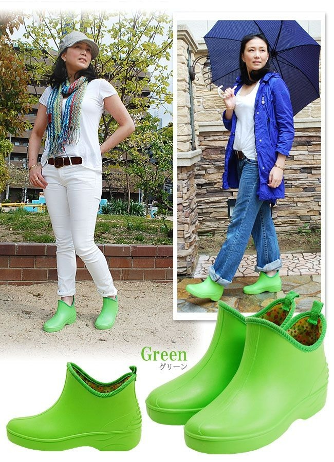 日本未発売】 GATT ショートブーツ 靴 黄緑 グリーン 山ガール 民族