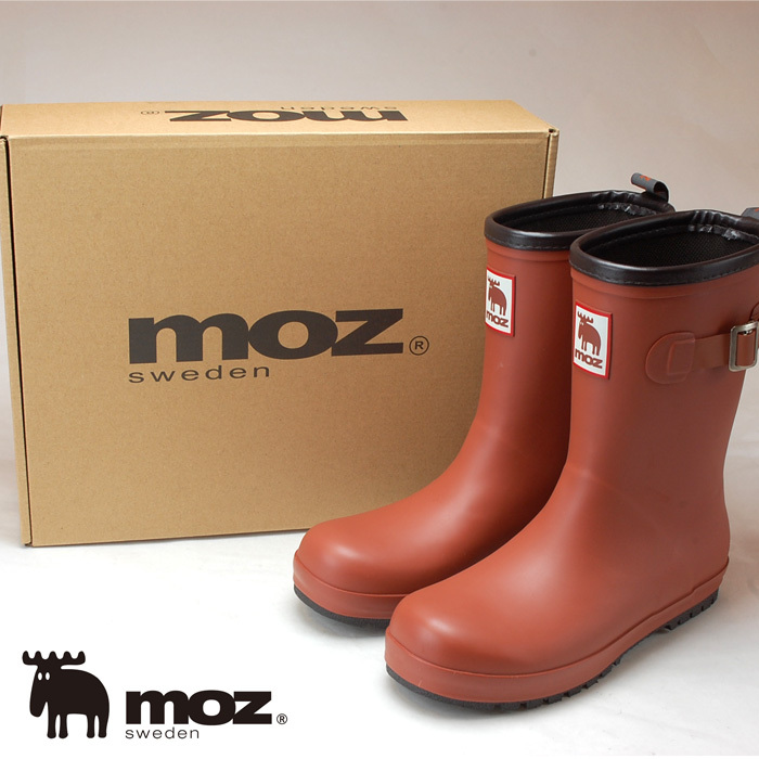 moz モズ レインブーツ レディース 完全防水 ラバーブーツ 8418