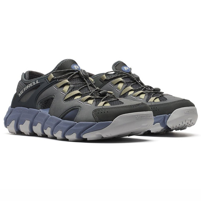 MERRELL ブラック サボサンダル M12 MERRELL SPEED FUSION WEB SPORT 厚底水陸両用サンダル メンズ