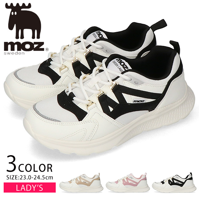 moz（モズ） スニーカー レディース 歩きやすい 疲れない 軽量 厚底