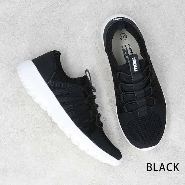 ももも moz（モズ） スニーカー スリッポン レディース ニットスニーカー 歩き