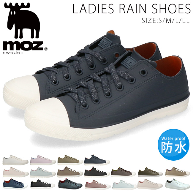 moz モズ レインシューズ スニーカー レディース 防水 軽量