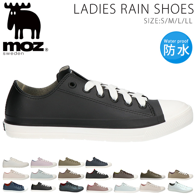 moz モズ レインシューズ スニーカー レディース 防水 軽量