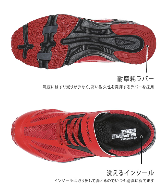 MoonStar（ムーンスター） スニーカー キッズ 男の子 走りやすい 滑ら