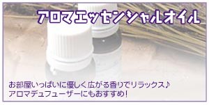 お部屋いっぱいに優しく広がる香りでリラックス♪「アロマエッセンシャルオイル」もおすすめ♪