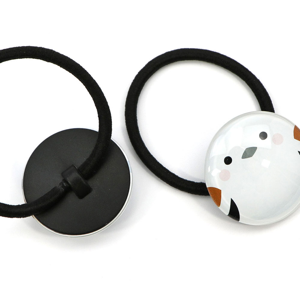 きながにシマエナガ ヘアゴム おしゃれ 2個セット かわいい (EL