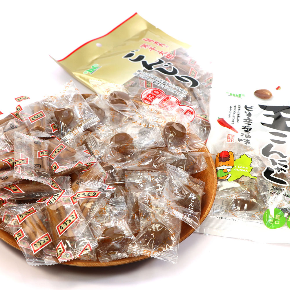 函館えさん昆布の会 ごんじり (醤油味) と 玉こんにゃく (ピリ辛醤油