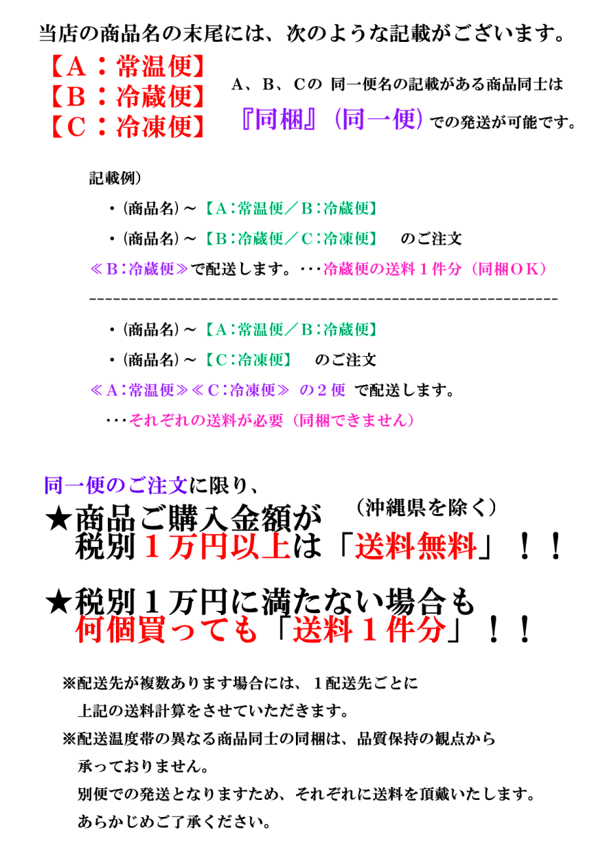 送料の計算／ご購入時の送料表示について - 函館キングベークYahoo!店