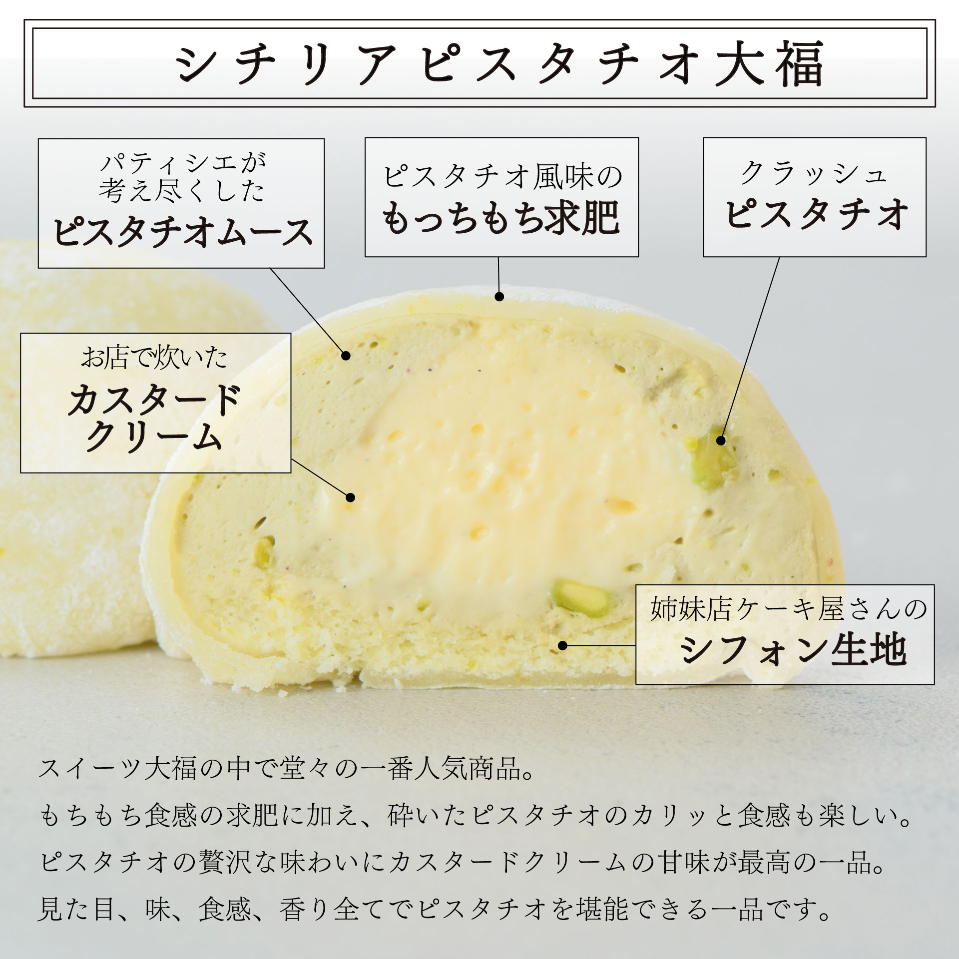 スイーツ大福 4種 6個 セット 大福 お取り寄せ 餅 冷凍 国産 えにかい