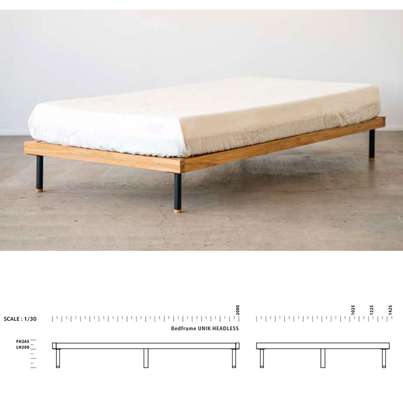 NOWHERE LIKE HOME 正規品 ベッドフレーム スノコベッド 無垢材