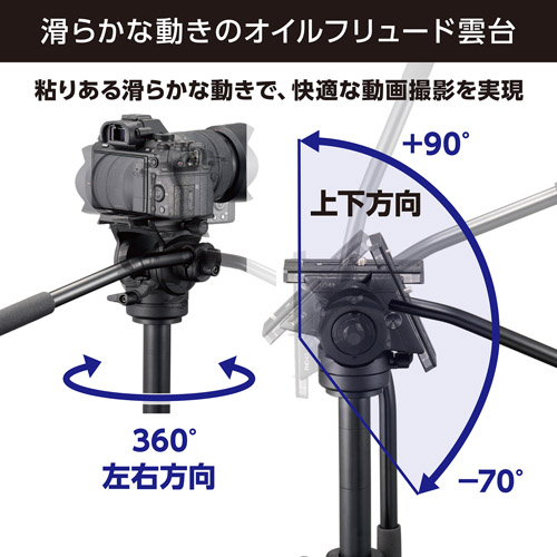 Velbon(ベルボン) フリュード雲台 FHD-63 4907990501677 ビデオカメラ カウンターバランス機構 関連画像1