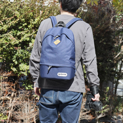 アウトドアプロダクツ カメラリュック バックパック CORDURA ネイビー OUTDOOR PRODUCTS（アウトドアプロダクツ） カメラデイパック03