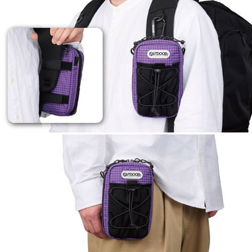 OUTDOOR PRODUCTS（アウトドアプロダクツ） スマートフォンポーチ 07 パープル ODPPO7PU 4977187209877 |  | 05