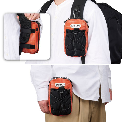 OUTDOOR PRODUCTS（アウトドアプロダクツ） スマートフォンポーチ 07 オレンジ ODPPO7OR 4977187209891 |  | 05