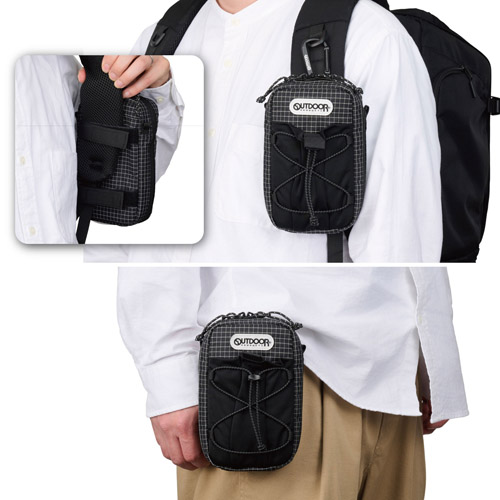 OUTDOOR PRODUCTS（アウトドアプロダクツ） スマートフォンポーチ 07 ブラック ODPPO7BK 4977187209921 |  | 05